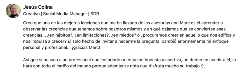 Testimonio Jesus - Formación #Bambuer - Bambu Lifestyle - Conscious Human Resources Consultancy