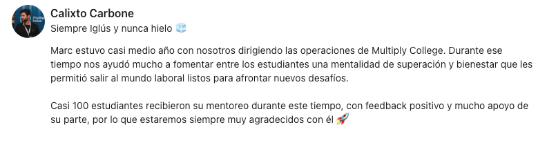 Testimonio Cali